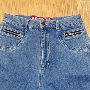 Vtg 90s Kalifornia Speed Control Wide Leg Jeans Buckle Back 11/12 Flaw